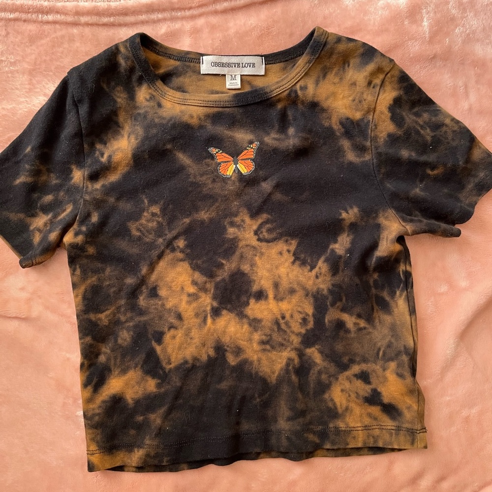 bleached cropped shirt